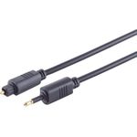 ShiverPeaks S/CONN maximum connectivity Lichtwellenleiterkabel 4,0mm, Toslink-Stecker auf 3,5mm Opti-Stecker, 5,0m (69014-5.0)
