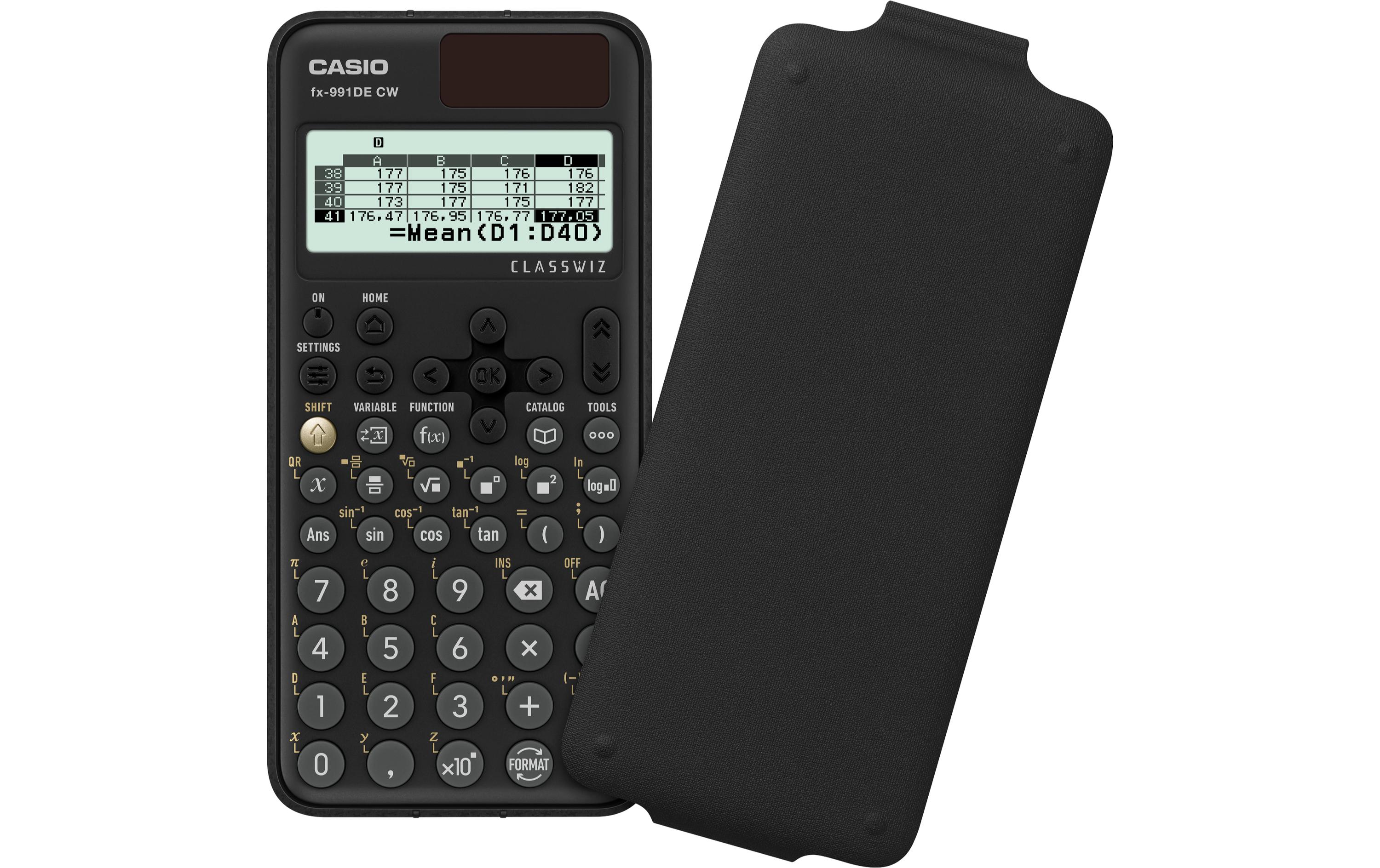 Casio ClassWiz FX-991DE CW Wissenschaftlicher Taschenrechner Schwarz