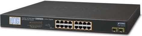 Planet GSW-1820VHP 16-Port Gigabit PoE+ Switch + 2x SFP Rackmount 1U (GSW-1820VHP) (geöffnet)