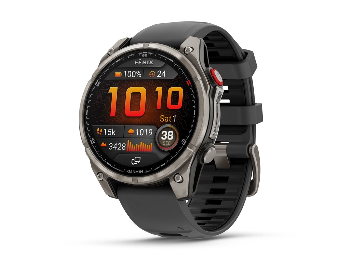 Garmin Fenix 8 Pro 47 mm Smartwatch AMOLED 1.4" Titan 32 GB graphit/schwarz