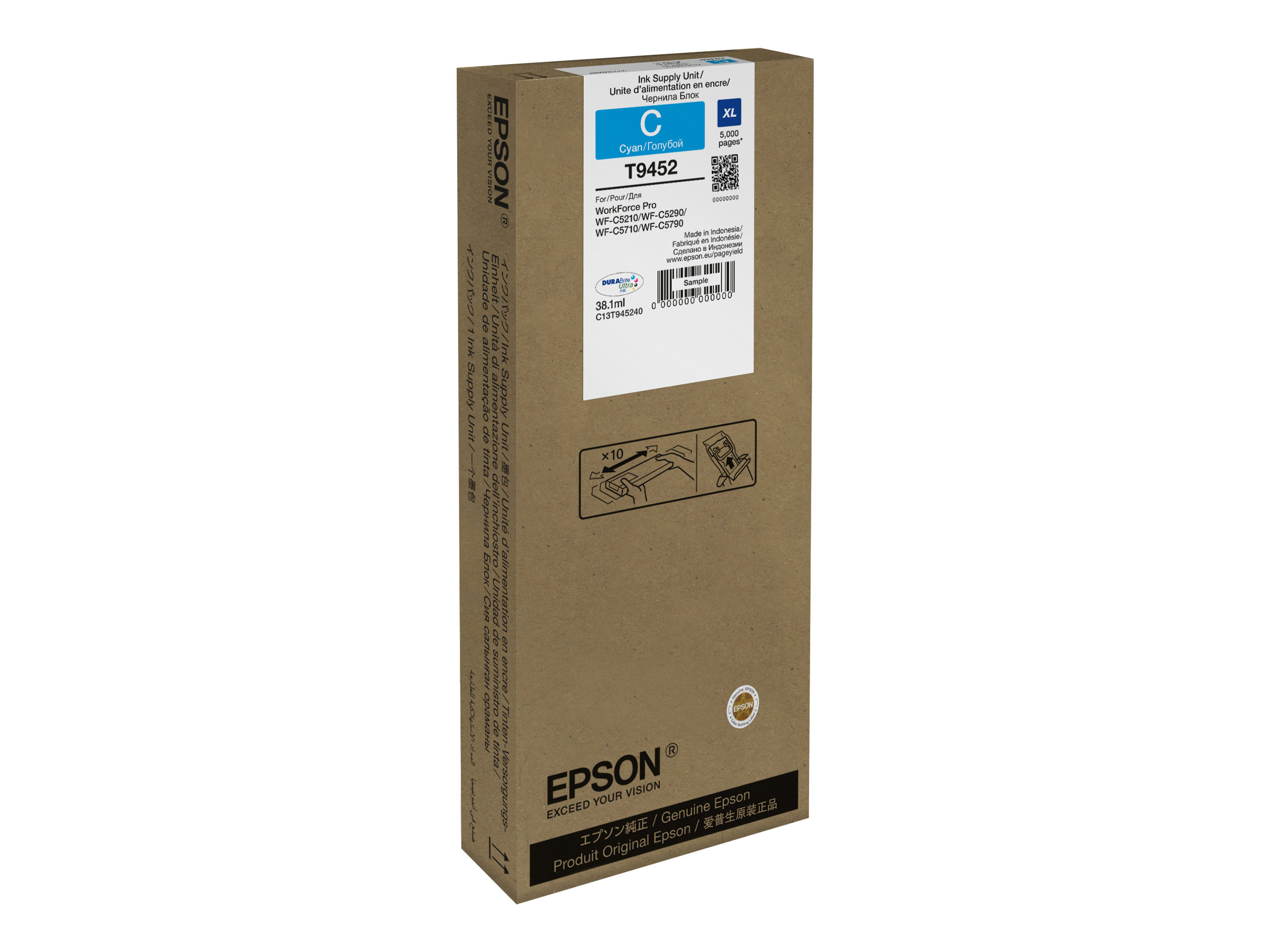 Epson T9452 XL Cyan Original Tintenpatrone