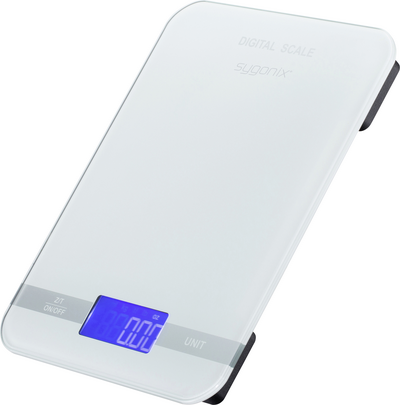 Sygonix Digitale Küchenwaage digital Wägebereich max. 5 kg Milchglas 165 x 220 (SY-6838886)