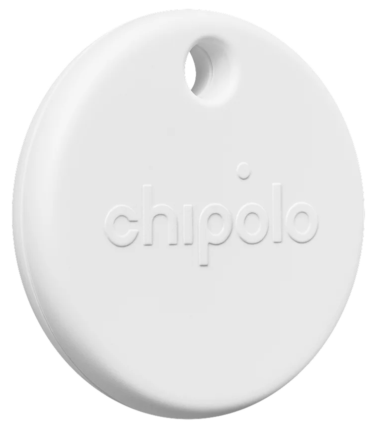 Chipolo POP Finder Tag Bluetooth Tracker für Apple Find My & Android IP55 Weiß
