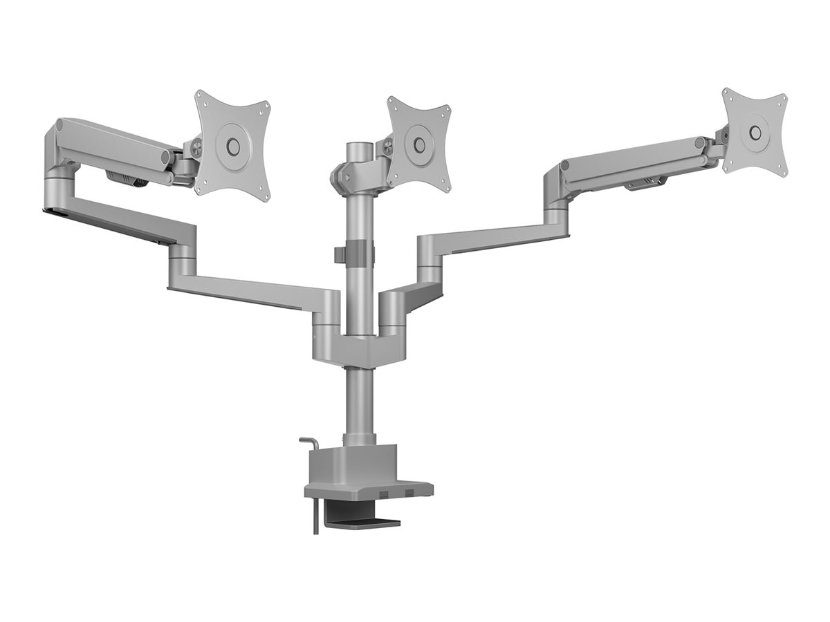 ICY BOX Monitorarm IB-MS525-T für 3 Monitore bis 30" Silber, Grau