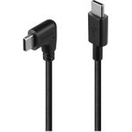 Lindy USB-Kabel 24 pin USB-C (M) gerade zu 24 pin USB-C (M) nach rechts abgewinkelt (32005)