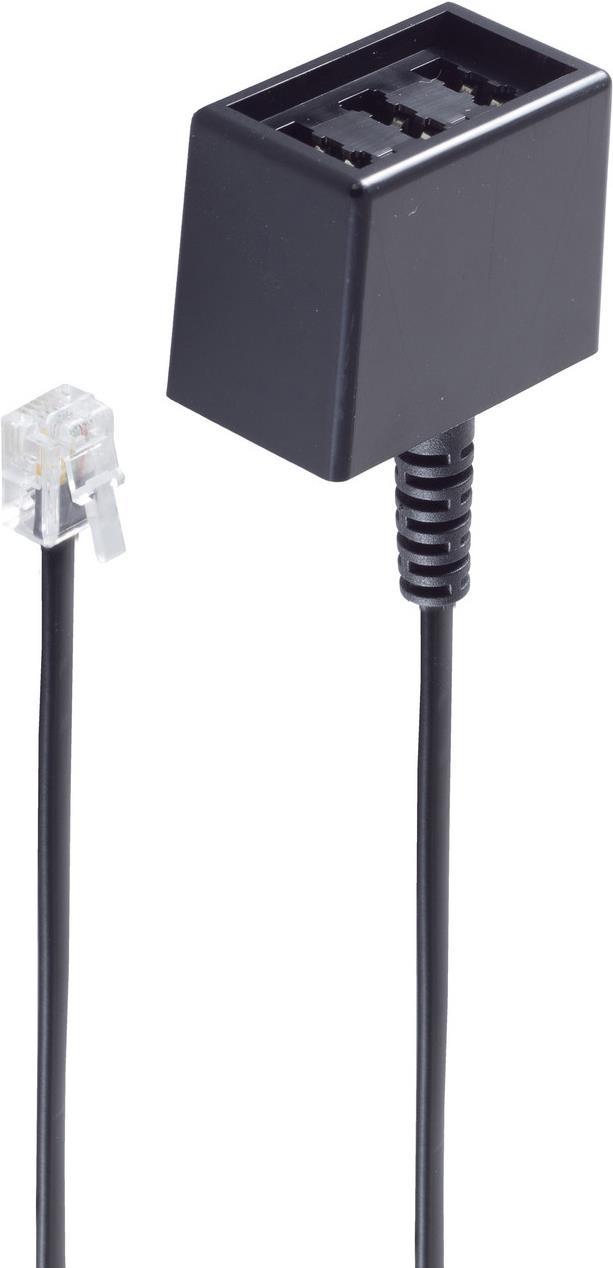 shiverpeaks BS71280-6 Telefonkabel 0,15 m Schwarz (BS71280-6)