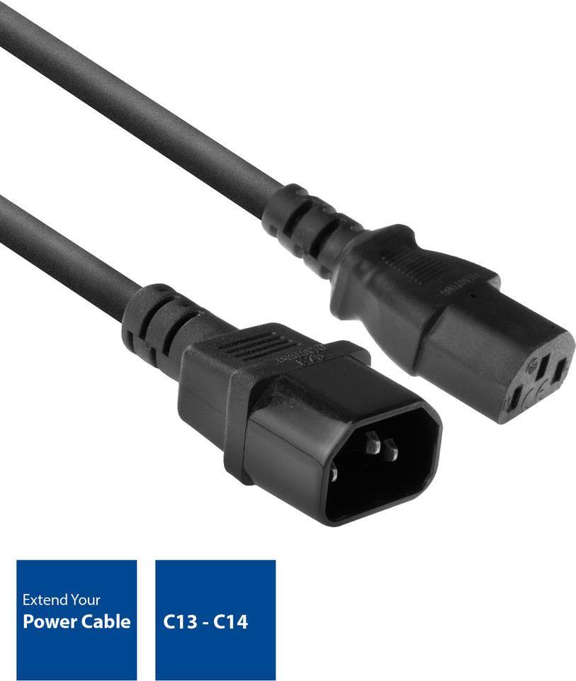 ADVANCED CABLE TECHNOLOGY ACT AC3315 Stromkabel Schwarz 1,8 m C13-Koppler C14-Koppler (AC3315)