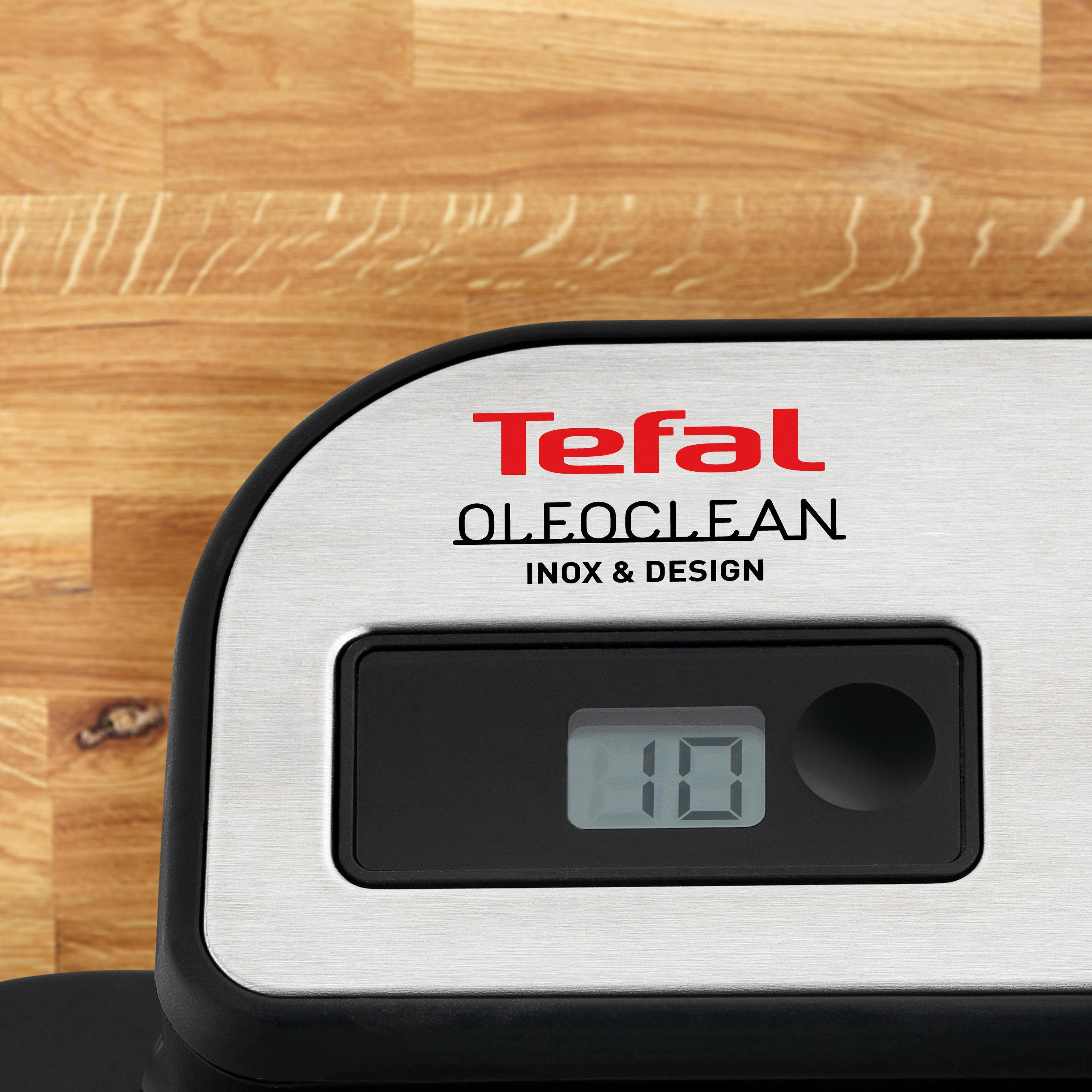 Tefal Oleoclean FR8041 Fritteuse 2300 W 3,5 l 1,2 kg Silber