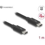 Delock Thunderbolt 4 Kabel 40 Gbps PD 3.1 schwarz (81249)