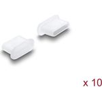 Delock Staubschutz für USB Type-C™ Buchse 10 Stück Silikon transparent (87409)