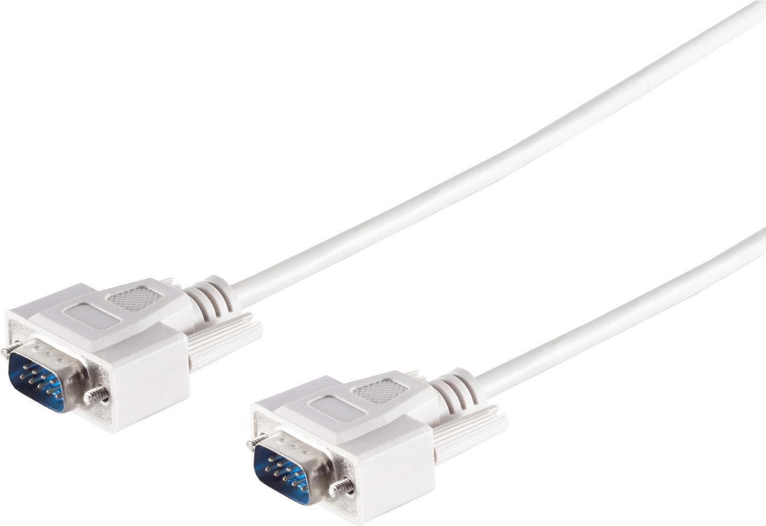 9 Pol Sub-D Kabel, vergossen, Länge: 2,0 m, Stecker-Stecker (11004121)