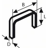 Bosch Feindrahtklammer Typ 59, 10,6 x 0,72 x 6 mm, 1000 Stück 1000 St. 2609200239 (2609200239)