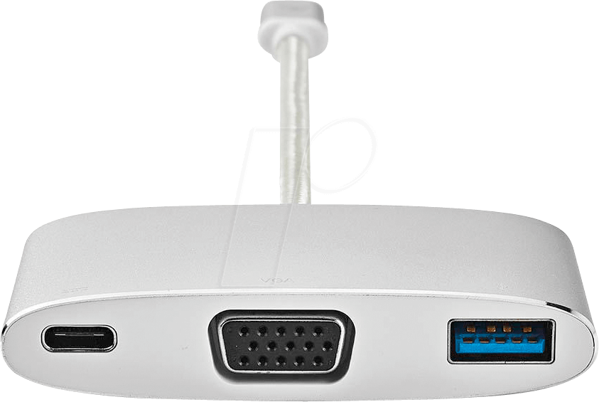 N CCTB64760AL02 - USB-Multi-Adapterkabel Stecker Typ C> USB-A VGA Type-C 0 (CCTB64760AL02)