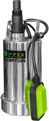 Zipper ZI-CWP750N Klarwasser-Tauchpumpe 11 mü/h 8.5 m (ZI-CWP750N)