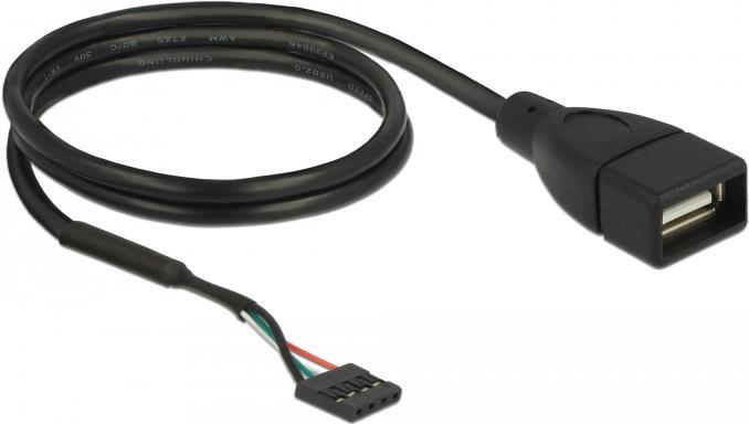 DeLOCK USB-Kabel 4-Pin-USB 2.0-Header (W) bis USB (W) (85671)