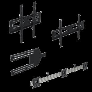 Ergonomic Solutions Menü-Board-Halterung mit Neigung für 3 Bildschirme (Querformat) bis 43' (VESA 100 und 200) ? Kompatibel mit 3 Bildschirmen bis 43' im Querformat? Inklusive Feinjustierung? Einfaches Einhängen der Bildschirme zur Montage? Inklusive Befestigung zur Sicherung der Bildschirme an der Unterseite? Schnellverschluss ? optional? Schiene kann für kleinere Bildschirme auf Maß gekürzt werden? Neigewinkel (Grad): 0?15° (WT223220LL)