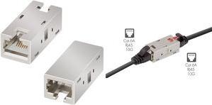 LogiLink Patchkabel-Verbinder Kat.6A, geschirmt, Industrie geeignet, RJ45 Kupplung (NP0067)