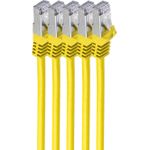 shiverpeaks BS75515-Y-SET5. Kabellänge: 5 m, Kabelstandard:Cat.7 Rohkabel, Kabelschirmung: S/FTP (S-STP), Anschluss 1: RJ-45, Anschluss 2: RJ-45, Steckerverbindergeschlecht: Männlich/Männlich, Beschichtung Steckerkontakte: Gold (BS75515-Y-SET5)