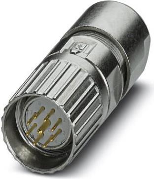 Phoenix Contact M23 Gerade Stecker Rundkabelsteckverbinder M23, 9 Pole, Crimp (1629216)