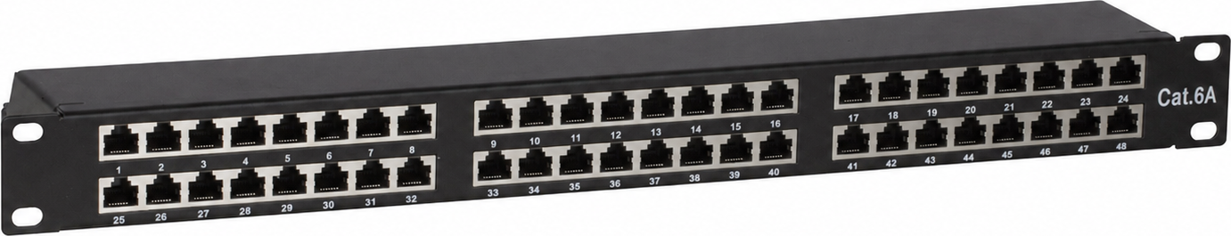 DSIT Patchpanel 19" CAT 6a STP - 48 ports (DS-Patch6a-48STP)