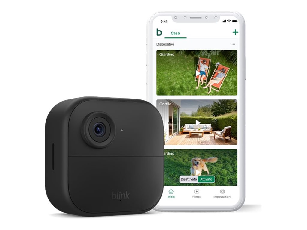 Blink Outdoor 4 Netzwerk-Überwachungskamera 1080p WLAN Außenbereich Schwarz