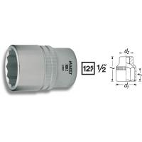 Hazet Doppel-6kt.-Steckschlüssel-Einsatz, Innenvierkant 12,5 mm (1/2" ) 900Z-19 Schlüsselweite 19 mm Länge (900Z-19)