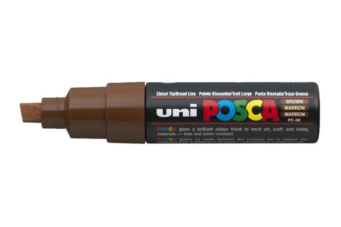 Uni-Ball POSCA PC-8K M Meißel 8 mm Braun
