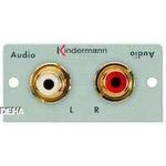 KIND Lautsprecherkabel-Blende 7444AZA414 50x50 f.Kabel o.Bananenst 4qmm weiß 1 (7444AZA414)