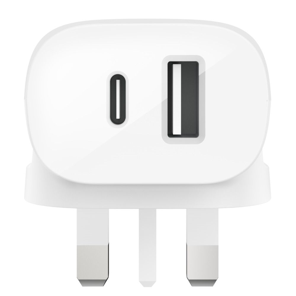 Belkin BoostCharge Netzteil 37W USB-C 25W PD + USB-A Weiß