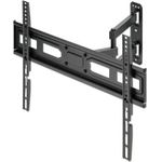 MANHATTAN TV-Wandhalterung, neigbar, schwenkbar und horizontal nachjustierbar Für Bildschirme von 37" bis 70" und bis zu 35 kg, Full Motion (vollbeweglich), nach Montage horizontal justierbar, schwarz (462426)
