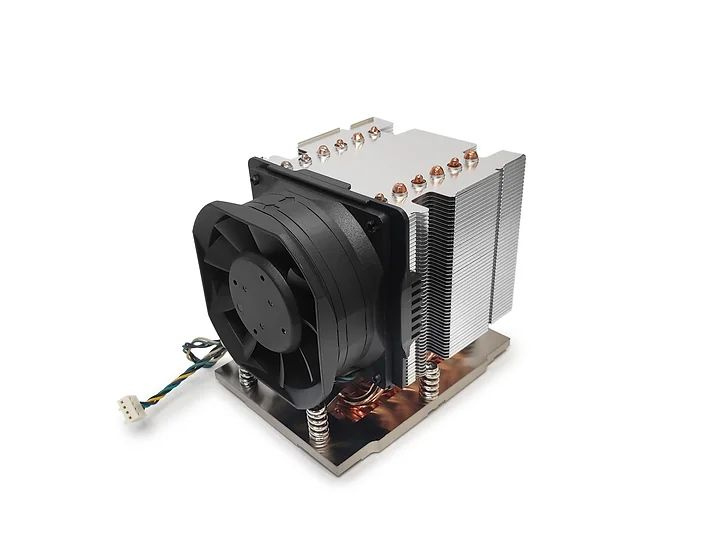 Dynatron J12 Prozessor-Luftkühler aktiv 3U SP5 bis 320 W TDP Schwarz, Silber