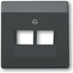 Busch-Jaeger 1710-0-3615. Produktfarbe: Anthrazit, Markenkompatibilität: Universal, Design: konventionell. Breite: 63 mm, Höhe: 63 mm (1710-0-3615)