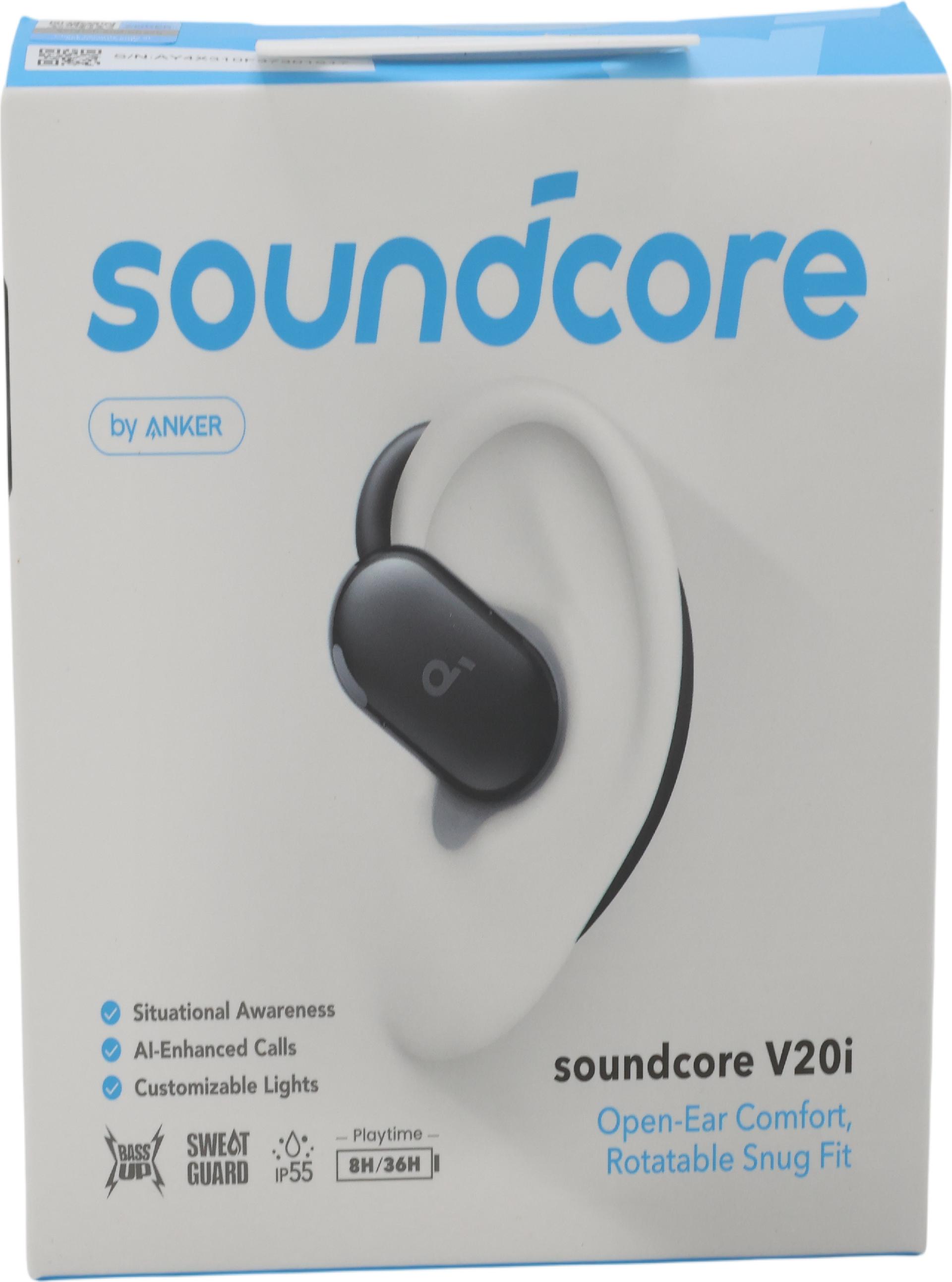 Anker Soundcore V20i Open-Ear True Wireless Ohrhörer schwarz Bluetooth 5.4 IP55 36 Std.