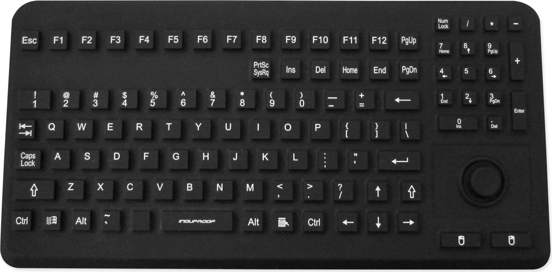 GETT InduProof Advanced TKG-104-MB-IP68-VESA-BLACK USB QWERTZ 104 Tasten Schwarz