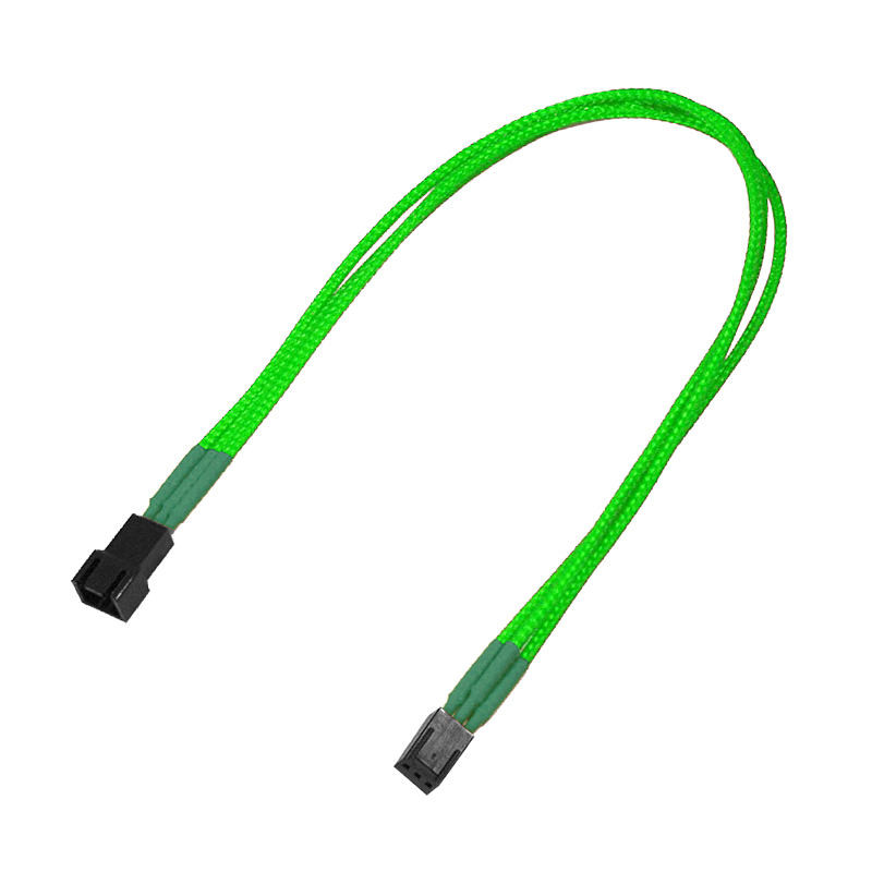 Nanoxia Verlängerungskabel 3 PIN Internal Power (W) zu 3 PIN Internal Power (M) 30 cm Neongrün
