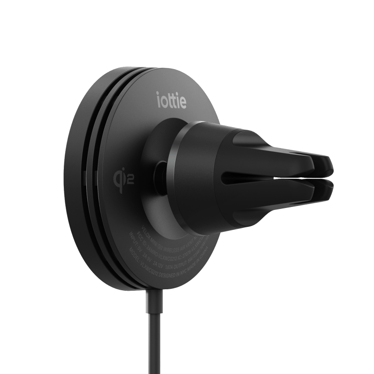 iOttie Velox Mini Qi2 MagSafe Autohalterung Lüftungsschlitz Schwarz