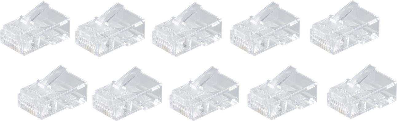 shiverpeaks ®-BASIC-S--Netzwerk Modular-Stecker RJ45 8polig, 4 Kontakte belegt, vergoldete Kontakte--VE 10 (BS72054-10)