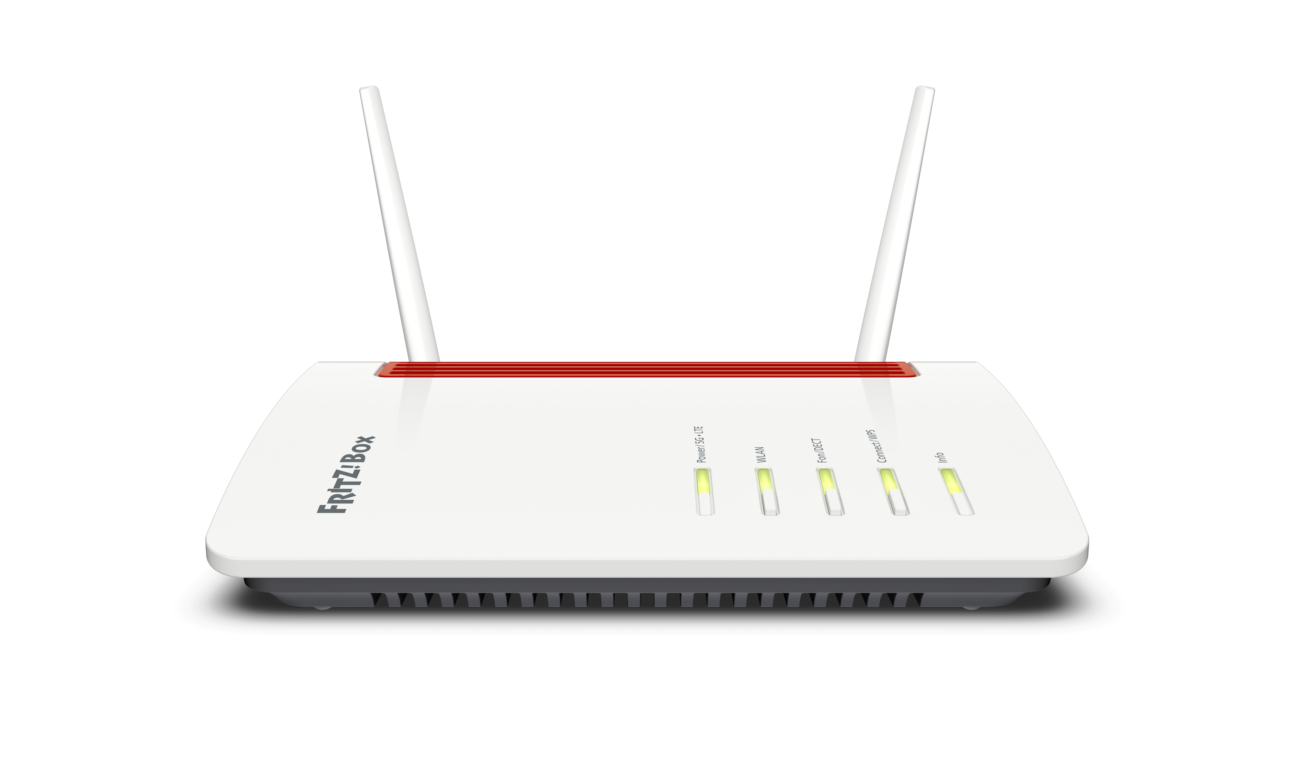 FRITZ!Box 6850 5G WLAN-Router Wi-Fi 5 5G Schwarz, Rot, Weiß