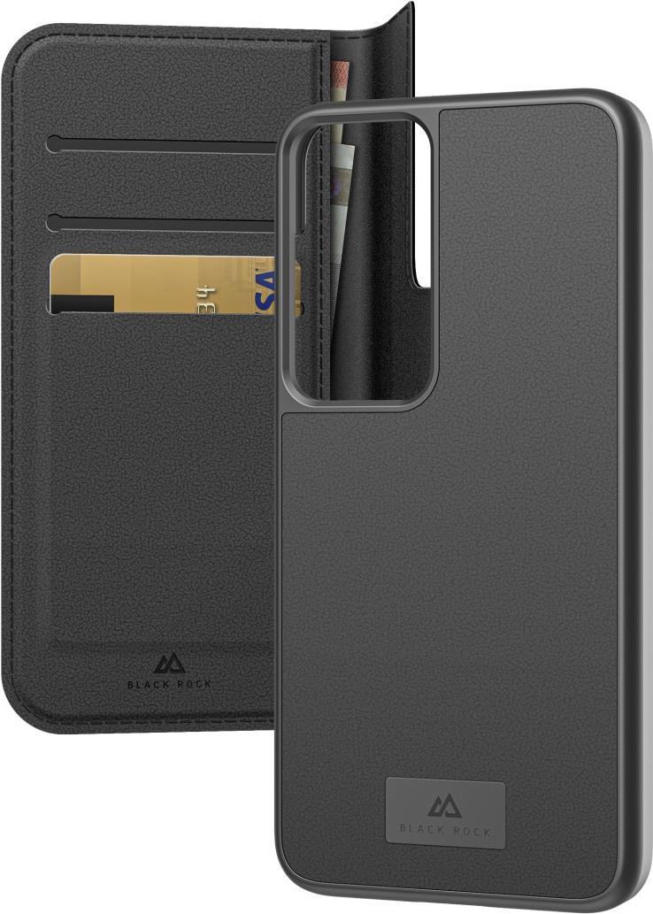 Black Rock Wallet 2in1 für Samsung Galaxy S23+, Premium Leather, schwarz (00220400)