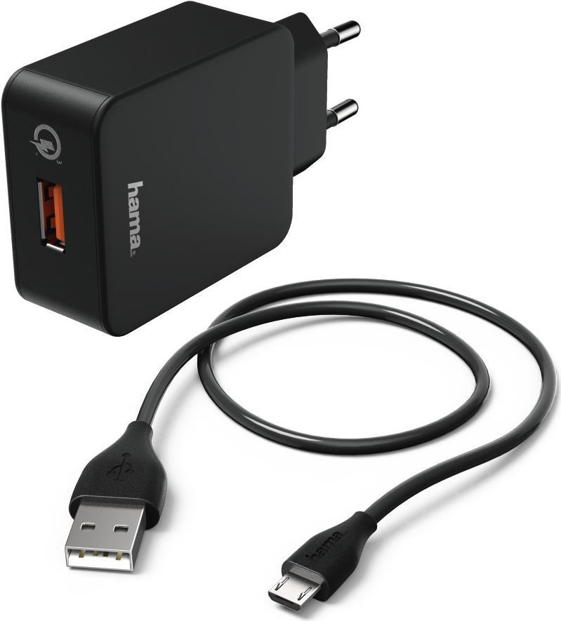 Hama 00178336 Innenraum Schwarz Ladegerät für Mobilgeräte 00178336