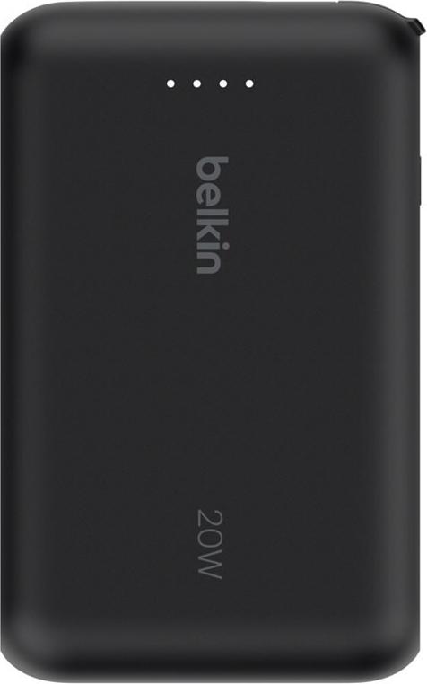 Belkin BoostCharge Powerbank mit integriertem USB-C-Kabel 10000 mAh 20 W Schwarz