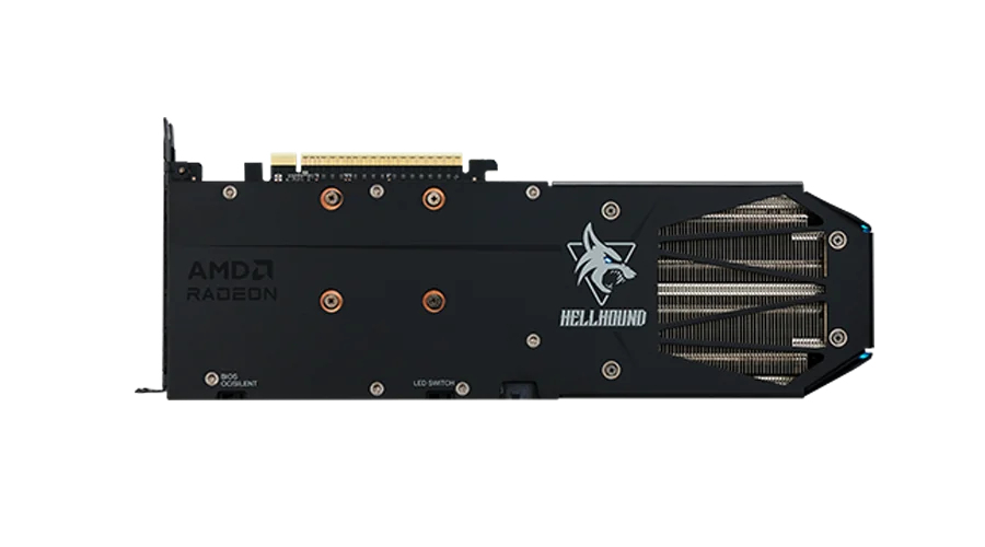 PowerColor Hellhound Radeon RX 9060 XT 16 GB OC Grafikkarte Schwarz
