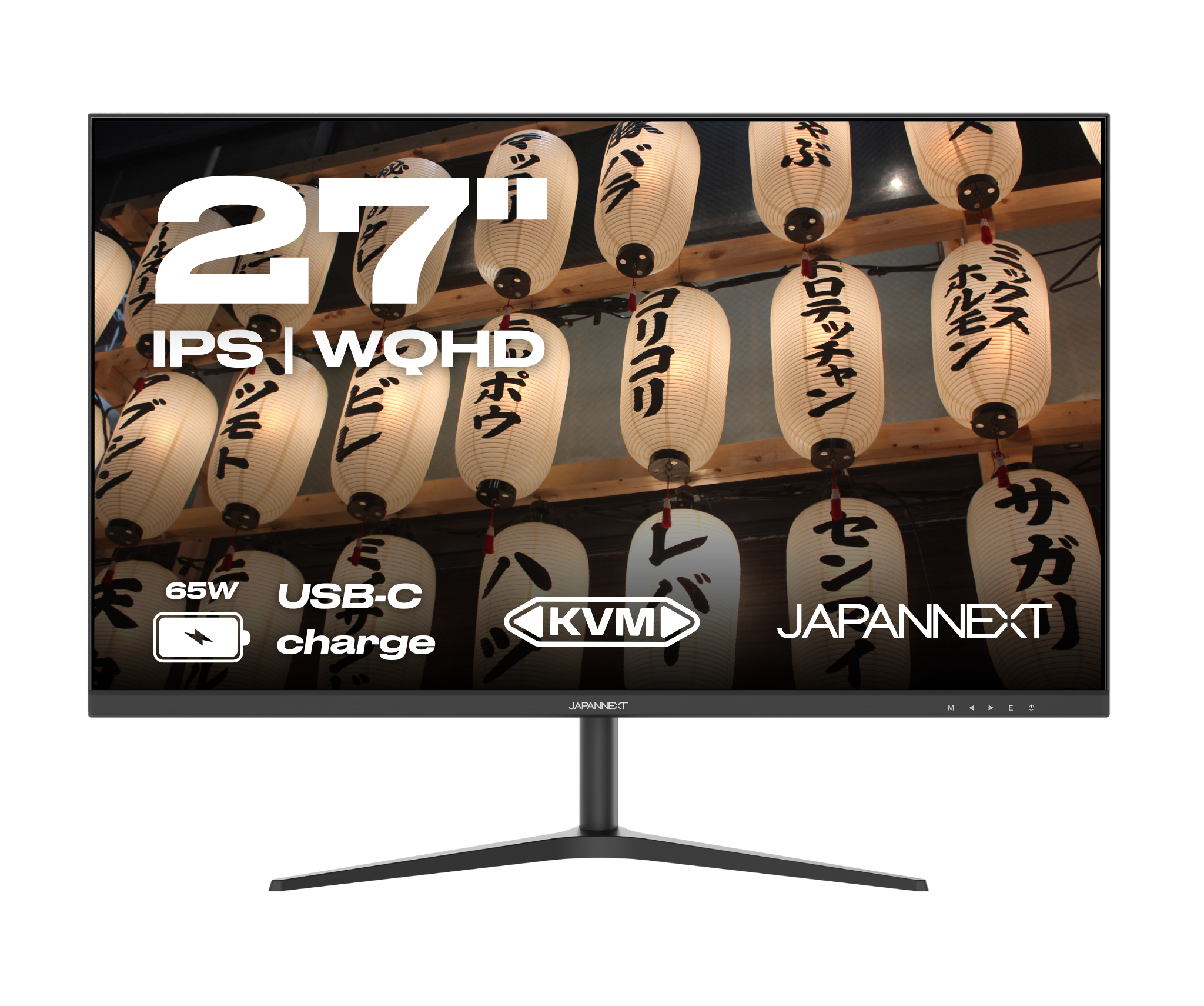 JAPANNEXT JN-IPS27WQHDR-C65W 27" WQHD IPS Monitor USB-C 65W Power Delivery