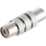 S/CONN maximum connectivity Adapter, Cinchkupplung auf Cinchkupplung, Metall schwarz (57040-MS)