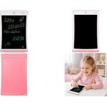 LogiLink LCD Kinderschreib- & Maltafel, 10 Zoll, pink per Knopfdruck löschbar, wiederbeschreibbar, Sperrschalter - 1 Stück (AA0181)