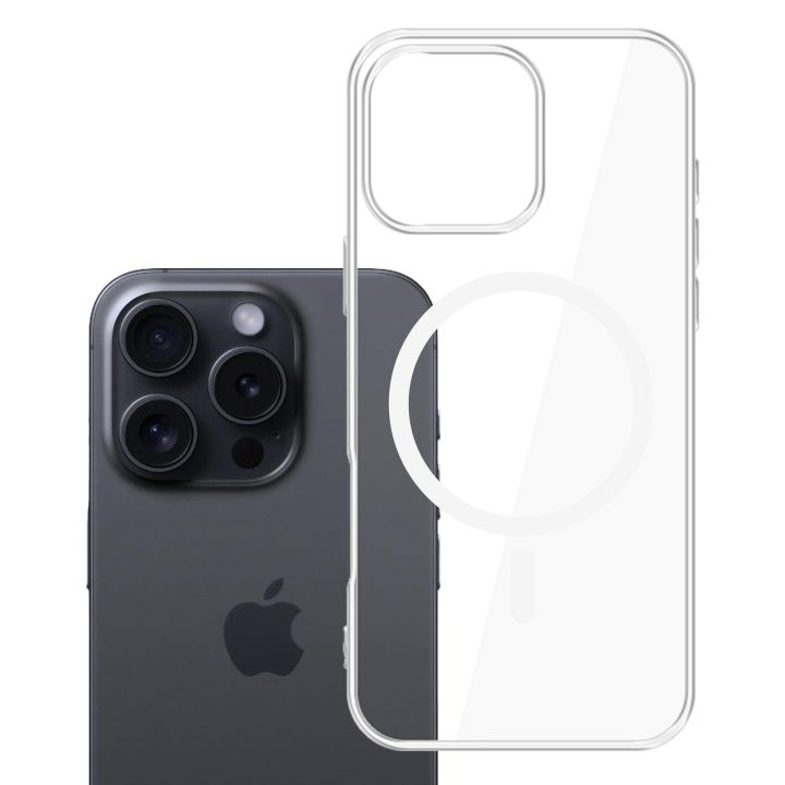 3MK Clear MagCase Pro Apple iPhone 16 Pro Transparent