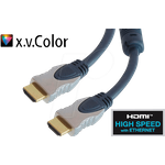 shiverpeaks sp-PROFESSIONAL HDMI-Kabel 1 m HDMI Typ A (Standard) Blau - Chrom (SP77470)