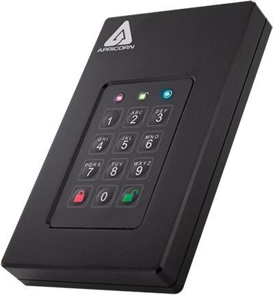 Apricorn Aegis Fortress L3 2 TB USB 3.1 Schwarz