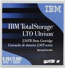 LTO6 2,5TB/6,25TB Ultrium IBM LTO TAPE 00V7590L, Kapazität: 2,5TB (00V7590L)Nr.Kreis : 140.100-140.219Library : DELL PV TL2000inkl. Labelservice