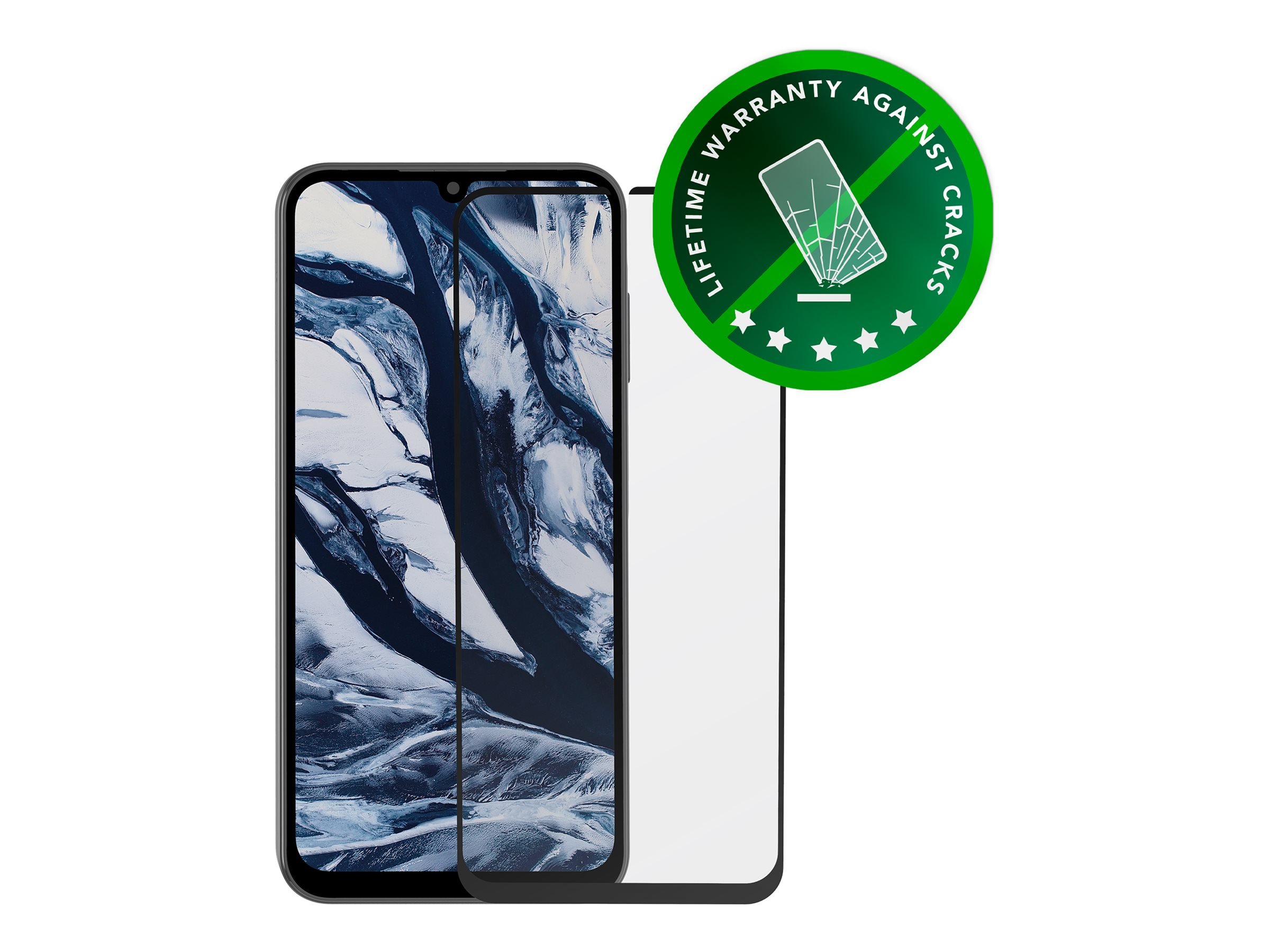 dbramante1928 Eco-shield Displayschutzfolie für Samsung Galaxy A15 Gehärtetes Glas (9H) Schwarz